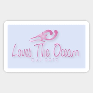 Loves The Ocean Pink Magnet